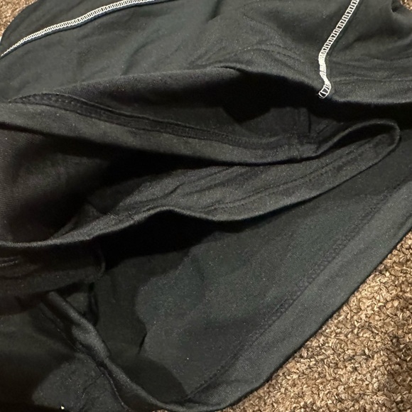 NWT Nike Women's Black Shorts Sz L 2 in One dry fit athletic active run bottoms - Picture 4 of 7